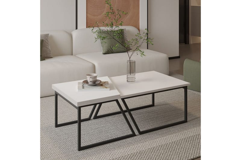 Bulskoll Sohvapöytä 120 cm - Valkoinen - Huonekalut - Pöytä & ruokailuryhmä - Sohvapöytä