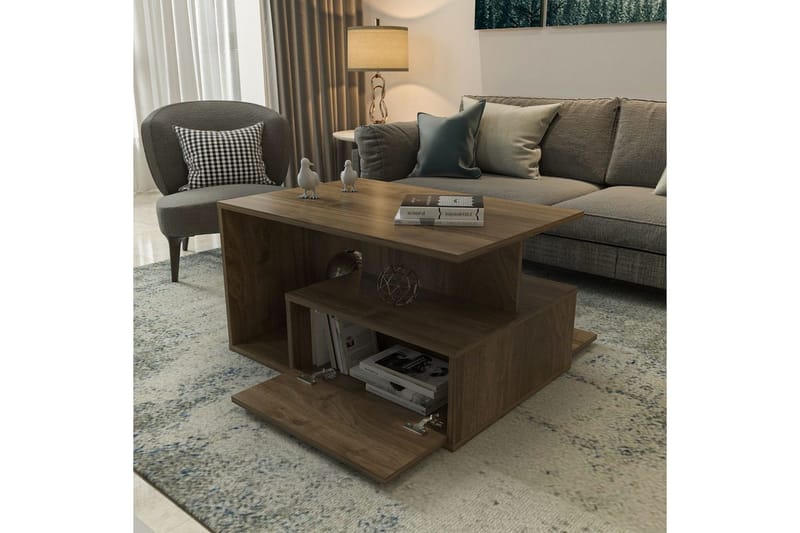 Bulvari Sohvapöytä 90 cm - Pähkinä - Huonekalut - Pöytä & ruokailuryhmä - Sohvapöytä