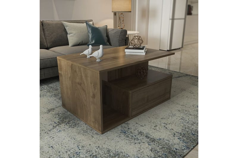 Bulvari Sohvapöytä 90 cm - Pähkinä - Huonekalut - Pöytä & ruokailuryhmä - Sohvapöytä