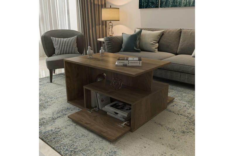 Bulvari Sohvapöytä 90 cm - Pähkinä - Huonekalut - Pöytä & ruokailuryhmä - Sohvapöytä