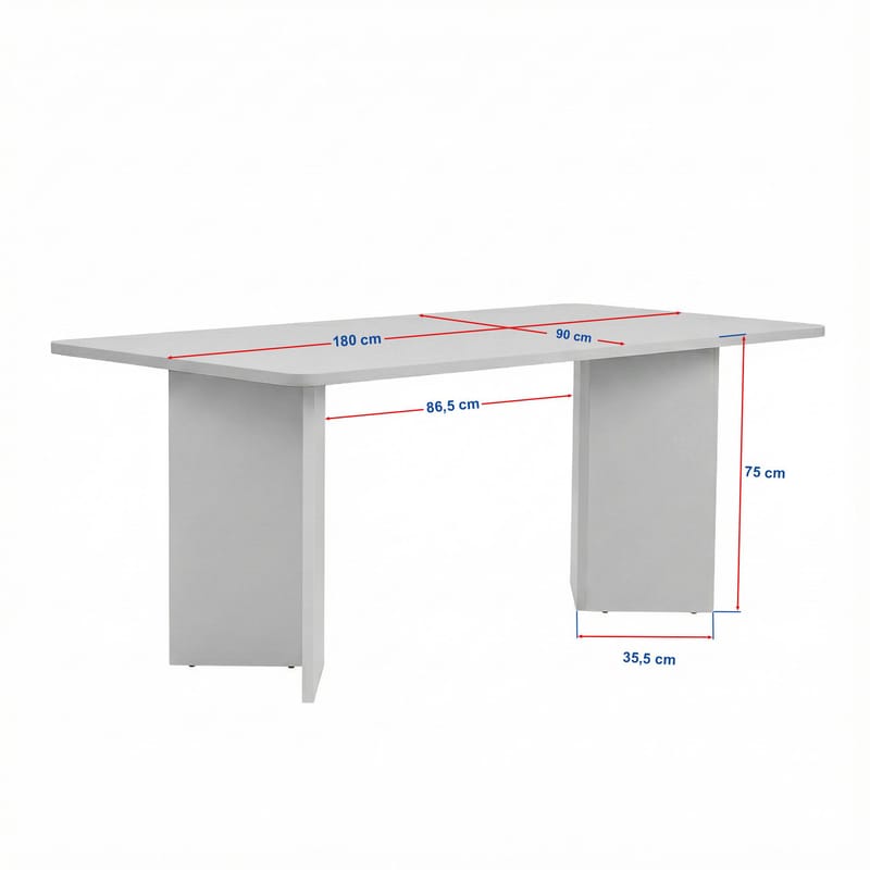 Cadron ruokapöytä 180 cm suorakulmainen - Huonekalut - Pöytä & ruokailuryhmä - Ruokapöydät & keittiön pöydät