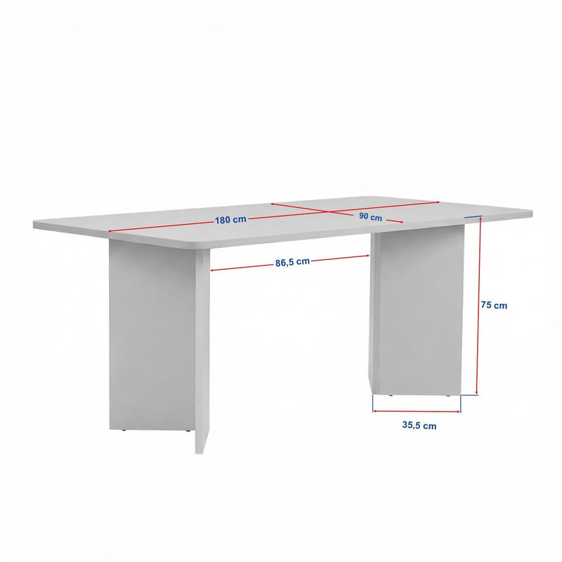 Cadron ruokapöytä 180 cm suorakulmainen - Huonekalut - Pöytä & ruokailuryhmä - Ruokapöydät & keittiön pöydät