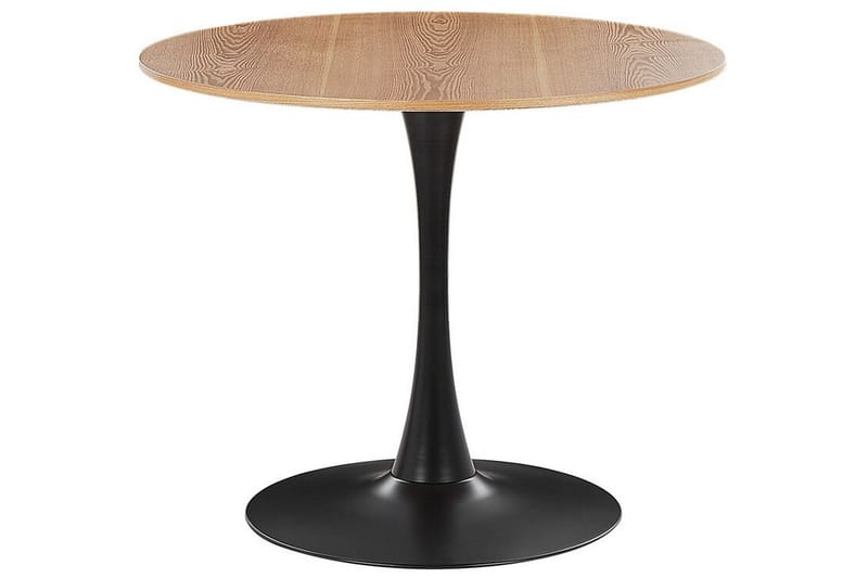 Calmar Ruokapöytä 90 cm Pyöreä - Vaaleanruskea/Musta - Huonekalut - Pöytä & ruokailuryhmä - Ruokapöydät & keittiön pöydät