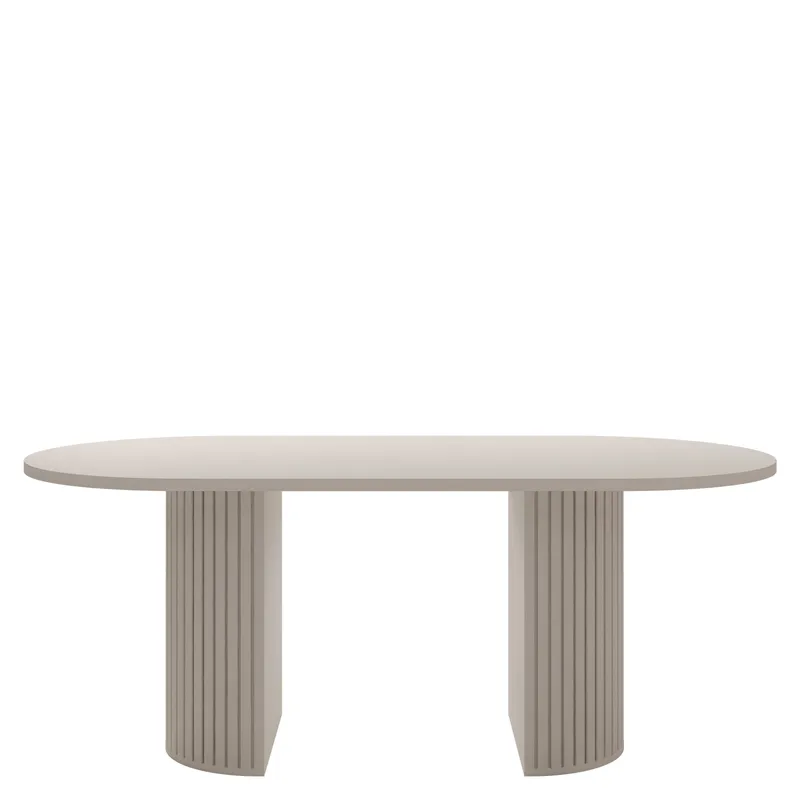 Calvion Ovaali ruokapöytä 185 cm, beige