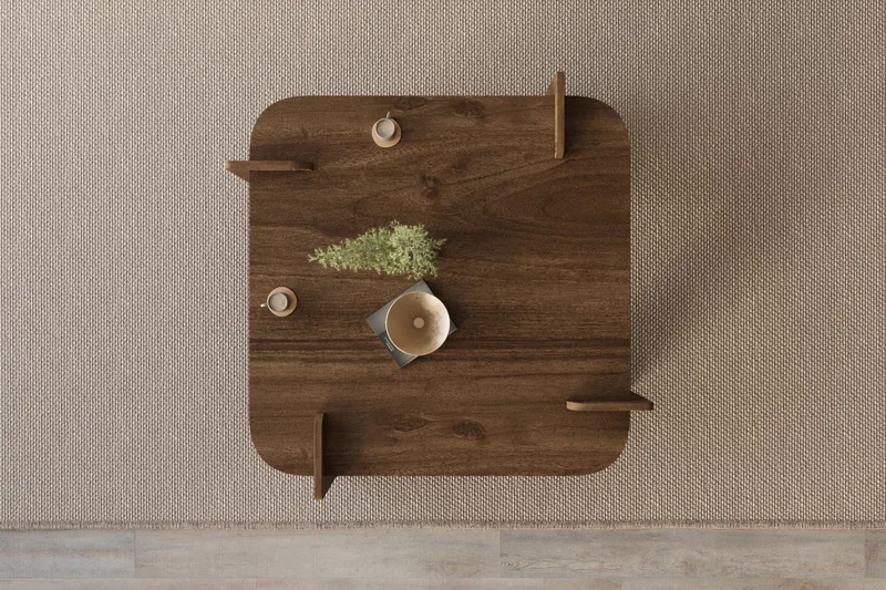 Campwell sohvapöytä 90 cm neliö - Huonekalut - Pöytä & ruokailuryhmä - Sohvapöytä