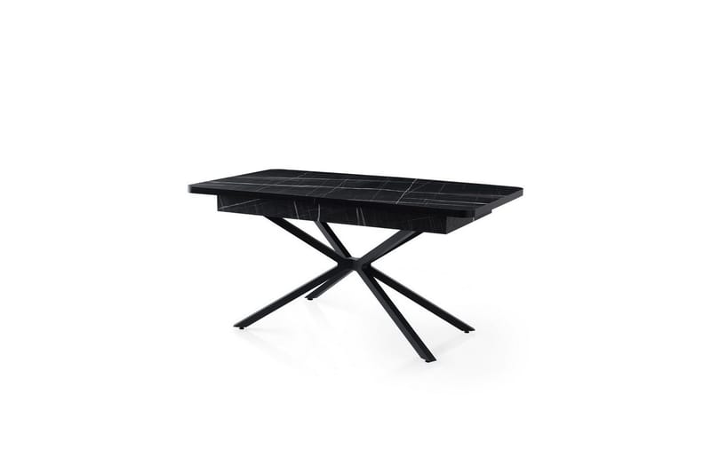 Cassel Ruokapöytä 160 cm Suorakulmainen - Musta/Valkoinen - Huonekalut - Pöytä & ruokailuryhmä - Ruokapöydät & keittiön pöydät