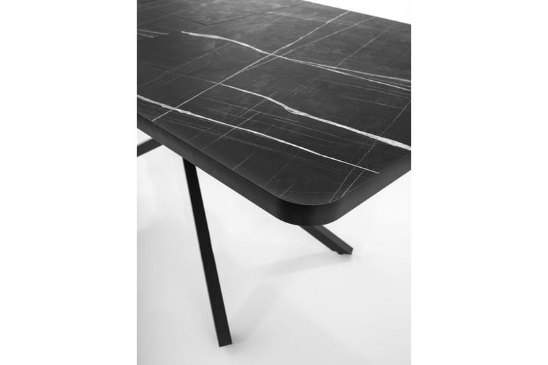 Cassel Ruokapöytä 160 cm Suorakulmainen - Musta/Valkoinen - Huonekalut - Pöytä & ruokailuryhmä - Ruokapöydät & keittiön pöydät
