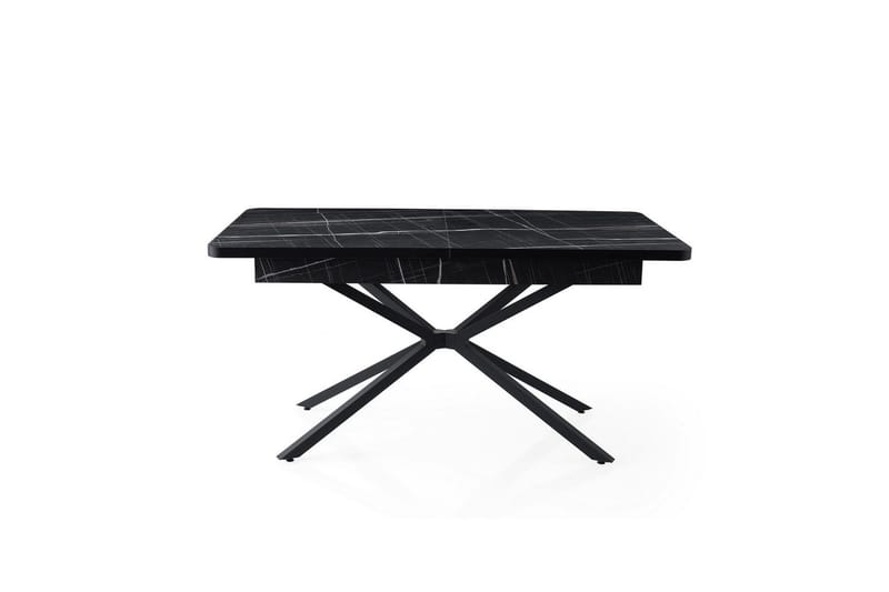 Cassel Ruokapöytä 160 cm Suorakulmainen - Musta/Valkoinen - Huonekalut - Pöytä & ruokailuryhmä - Ruokapöydät & keittiön pöydät