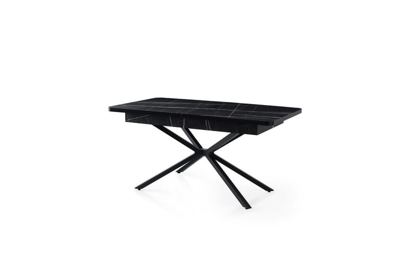 Cassel Ruokapöytä 160 cm Suorakulmainen - Musta/Valkoinen - Huonekalut - Pöytä & ruokailuryhmä - Ruokapöydät & keittiön pöydät