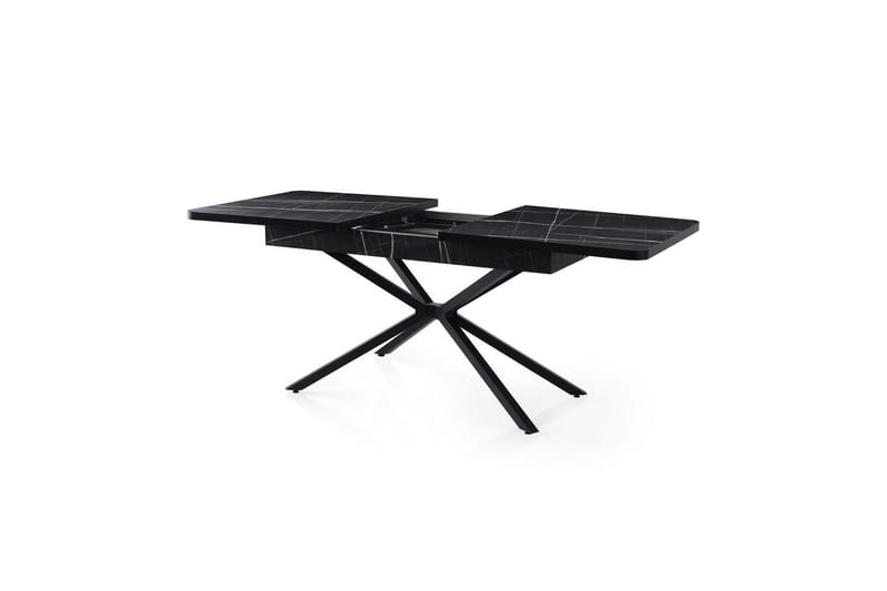 Cassel Ruokapöytä 160 cm Suorakulmainen - Musta/Valkoinen - Huonekalut - Pöytä & ruokailuryhmä - Ruokapöydät & keittiön pöydät