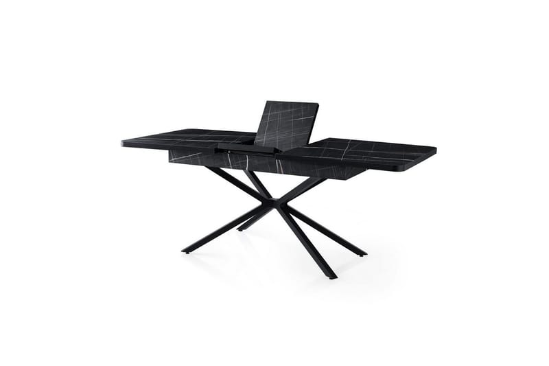 Cassel Ruokapöytä 160 cm Suorakulmainen - Musta/Valkoinen - Huonekalut - Pöytä & ruokailuryhmä - Ruokapöydät & keittiön pöydät