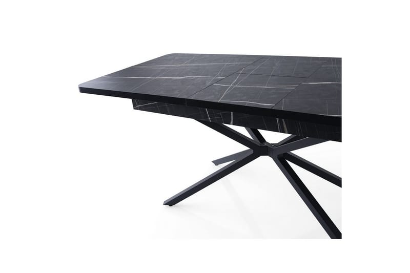 Cassel Ruokapöytä 160 cm Suorakulmainen - Musta/Valkoinen - Huonekalut - Pöytä & ruokailuryhmä - Ruokapöydät & keittiön pöydät