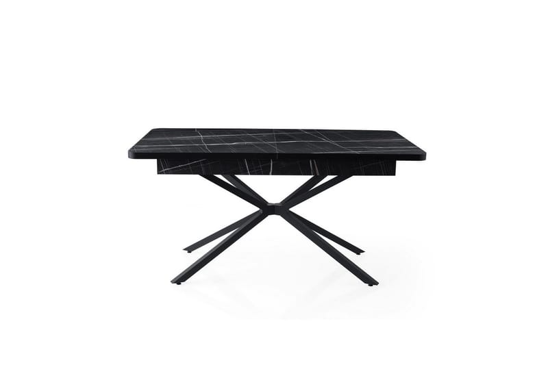 Cassel Ruokapöytä 160 cm Suorakulmainen - Musta/Valkoinen - Huonekalut - Pöytä & ruokailuryhmä - Ruokapöydät & keittiön pöydät