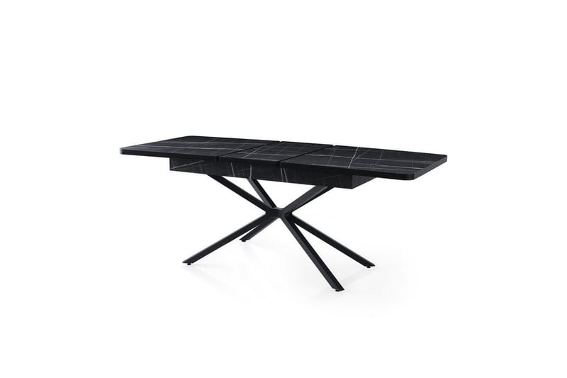 Cassel Ruokapöytä 160 cm Suorakulmainen - Musta/Valkoinen - Huonekalut - Pöytä & ruokailuryhmä - Ruokapöydät & keittiön pöydät