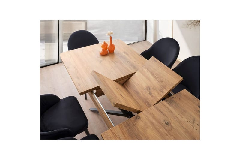 Cassel Ruokapöytä 160 cm Suorakulmainen - Ruskea - Huonekalut - Pöytä & ruokailuryhmä - Ruokapöydät & keittiön pöydät