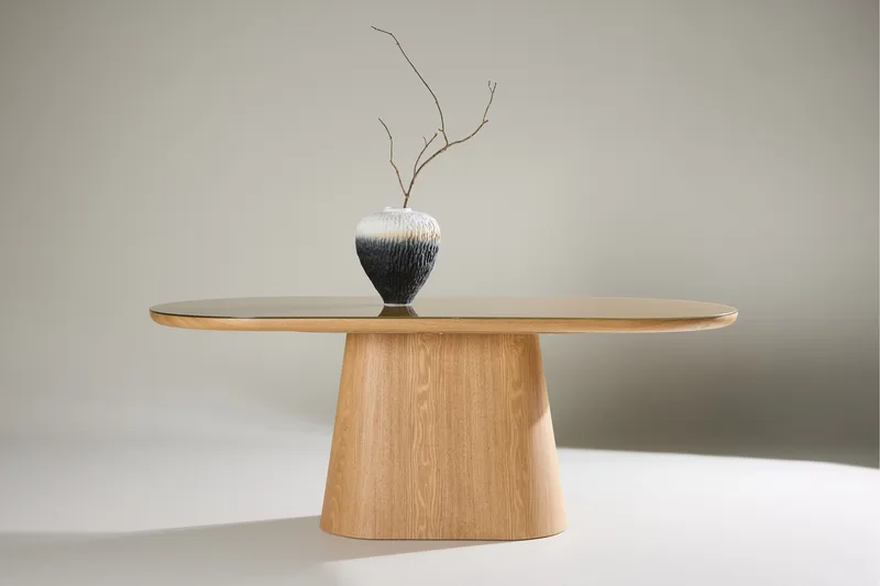 Castor Ruokapöytä 200 cm Ovaali - Luonnonväri - Huonekalut - Pöytä & ruokailuryhmä - Ruokapöydät & keittiön pöydät