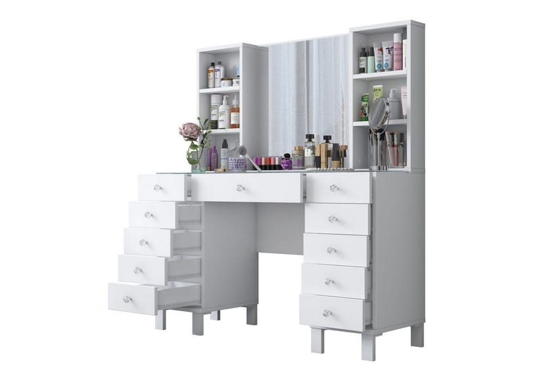 Ceylon Kampauspöytä 120 cm - Valkoinen - Huonekalut - Pöytä & ruokailuryhmä - Meikki- & kampauspöydät