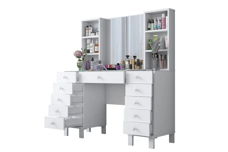 Ceylon Kampauspöytä 120 cm - Valkoinen - Huonekalut - Pöytä & ruokailuryhmä - Meikki- & kampauspöydät