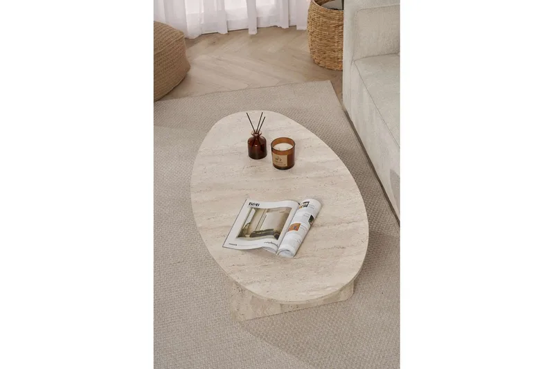 Ceyra Sohvapöytä 120 cm - Beige - Huonekalut - Pöytä & ruokailuryhmä - Sohvapöytä