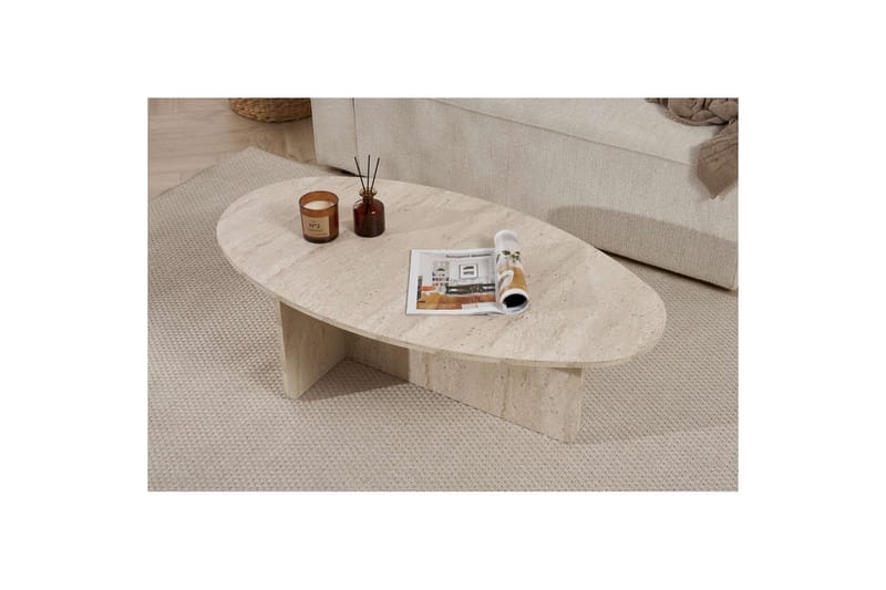 Ceyra Sohvapöytä 120 cm - Beige - Huonekalut - Pöytä & ruokailuryhmä - Sohvapöytä