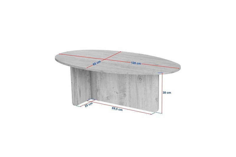 Ceyra Sohvapöytä 120 cm - Musta - Huonekalut - Pöytä & ruokailuryhmä - Sohvapöytä