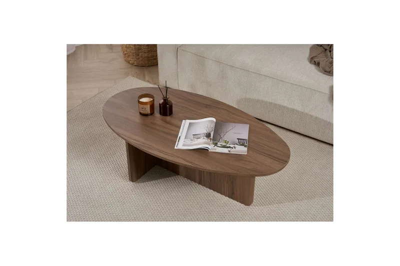 Ceyra Sohvapöytä 120 cm - Pähkinäpuu - Huonekalut - Pöytä & ruokailuryhmä - Sohvapöytä