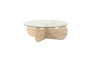 Chaino Sohvapöytä 90 cm - Beige - Huonekalut - Pöytä & ruokailuryhmä - Sohvapöytä