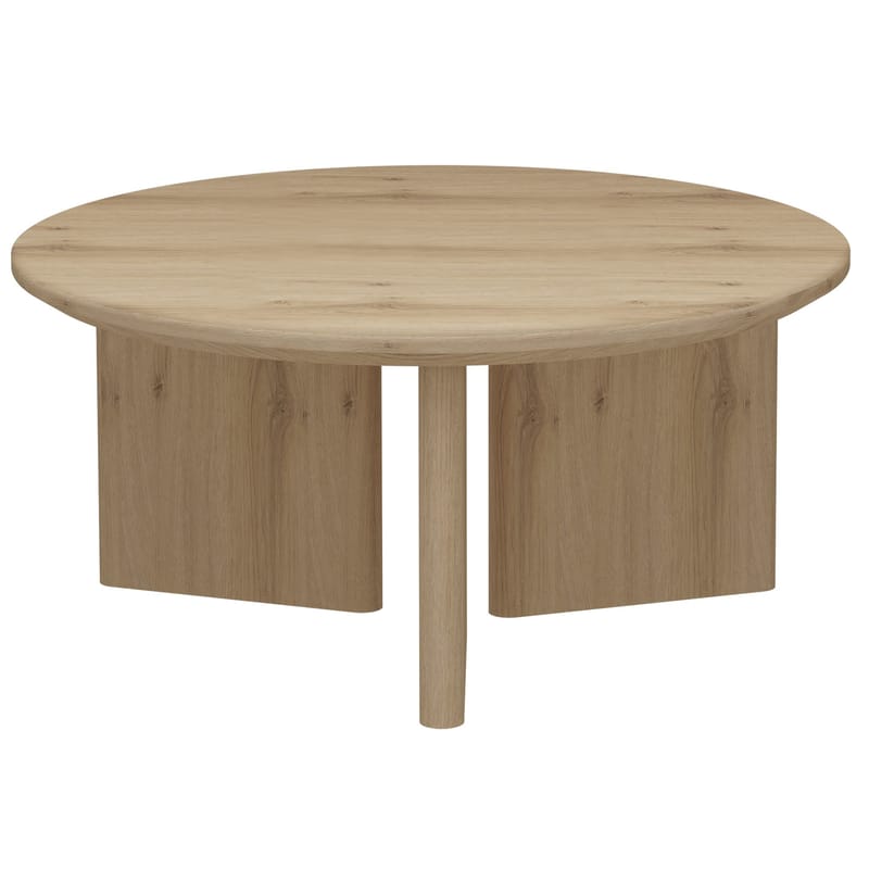 Chatham 80 cm pyöreä sohvapöytä tammi - Beige - Huonekalut - Pöytä & ruokailuryhmä - Sohvapöytä