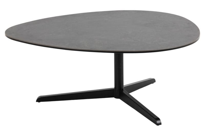 Cimino soikea sohvapöytä 100 cm keraaminen metallirunko - Tummanharmaa - Huonekalut - Pöytä & ruokailuryhmä - Sohvapöytä