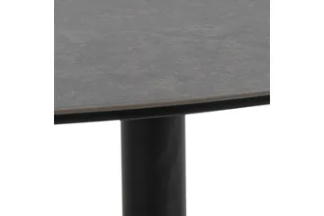 Cimino soikea sohvapöytä 84 cm keraaminen metallijalustalla - Tummanharmaa - Huonekalut - Pöytä & ruokailuryhmä - Sohvapöytä