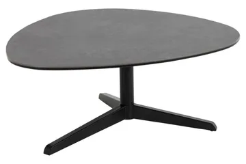 Cimino soikea sohvapöytä 84 cm keraaminen metallijalustalla - Tummanharmaa - Huonekalut - Pöytä & ruokailuryhmä - Sohvapöytä