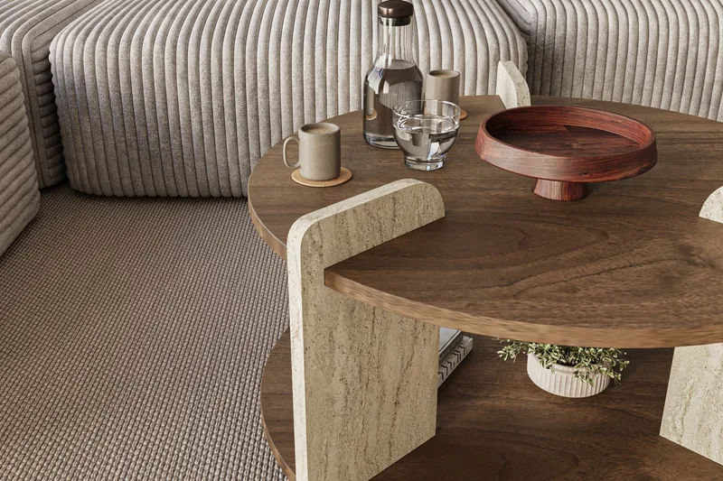 Cindral sohvapöytä 70 cm pyöreä - Huonekalut - Pöytä & ruokailuryhmä - Sohvapöytä