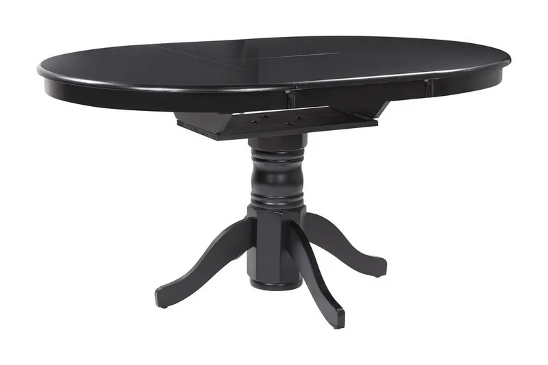Cinnamon Ruokapöytä 106x74 cm Pyöreä, Musta