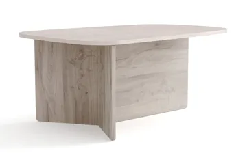Coffee table Bark - Valkokuultokäsitelty tammi - Huonekalut - Pöytä & ruokailuryhmä - Sohvapöytä