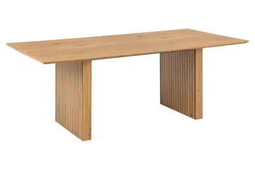 Colima suuri suorakaiteen muotoinen ruokapöytä 210 cm puu- ja tammijäljitelmällä - Ruskea - Huonekalut - Pöytä & ruokailuryhmä - Ruokapöydät & keittiön pöydät