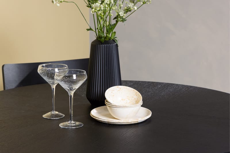 Copenhagen Ruokailuryhmä + 4 tuolia Suorakulmainen - Musta - Huonekalut - Pöytä & ruokailuryhmä - Ruokailuryhmä