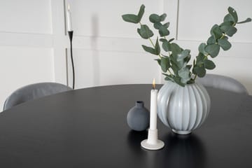 Copenhagen-ruokailuryhmä ja 6 Valerie-ruokatuolia, vakosametti, harmaa/S - Furniture Fashion - Huonekalut - Pöytä & ruokailuryhmä - Ruokailuryhmä