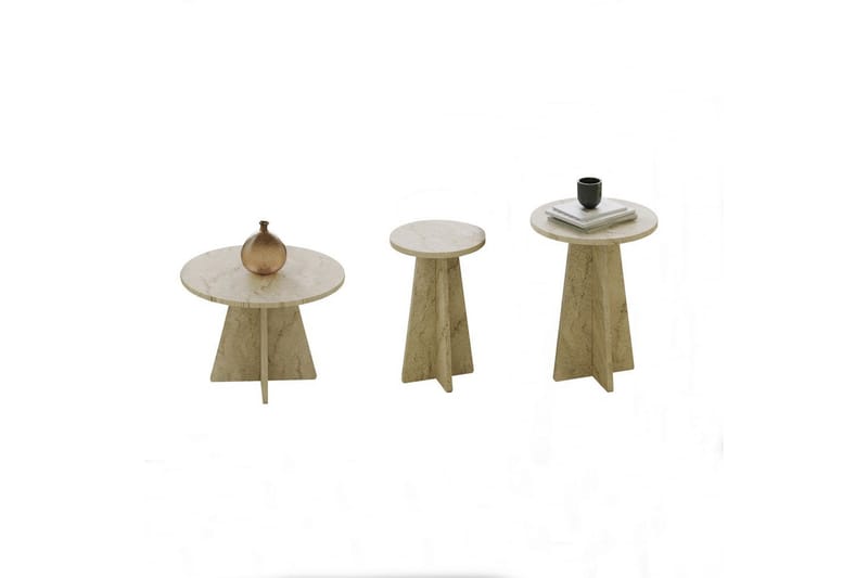 Corren Sohvapöytä 60 cm, Travertiini