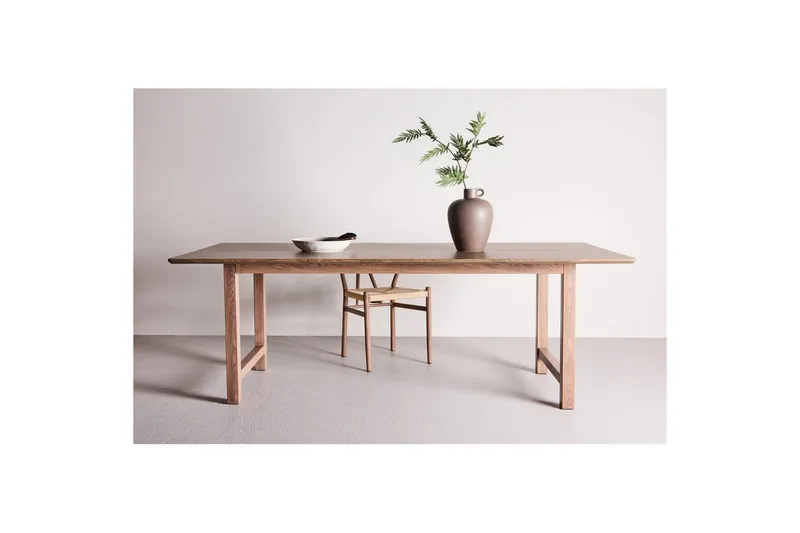 Count Ruokapöytä 220X100 Cm - Ruskea - Huonekalut - Pöytä & ruokailuryhmä - Ruokapöydät & keittiön pöydät