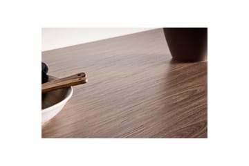 Count suuri suorakulmainen ruokapöytä 220 cm puu- ja tammiviilulook - Ruskea - Huonekalut - Pöytä & ruokailuryhmä - Ruokapöydät & keittiön pöydät