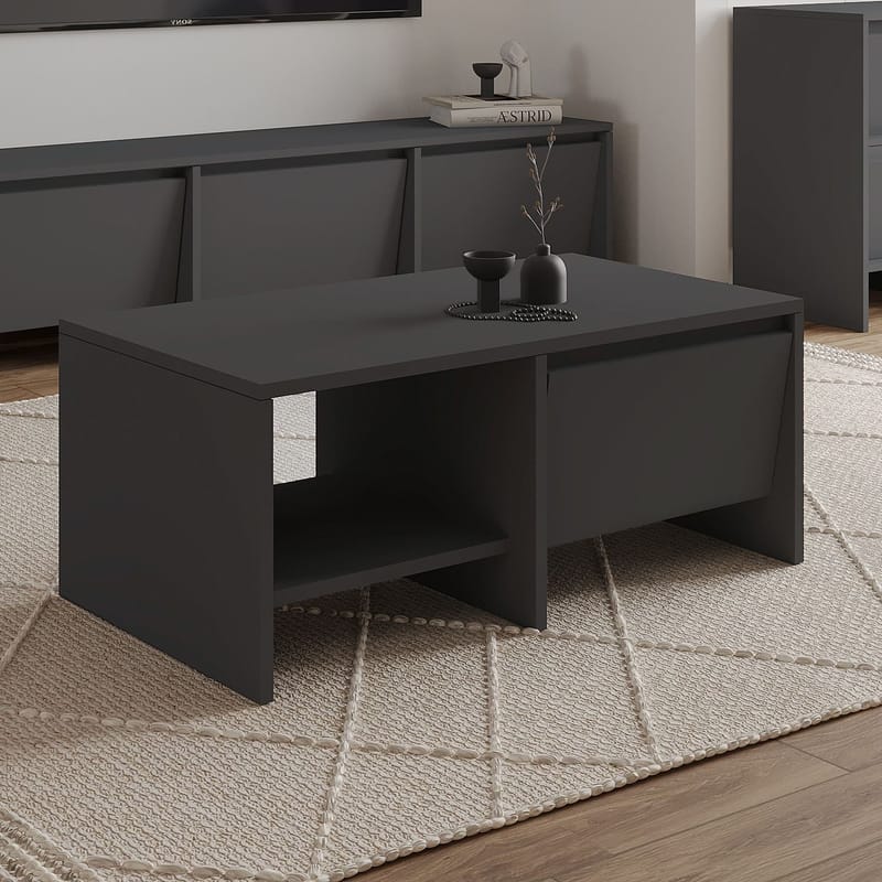 Crala sohvapöytä 90x35x45 cm - Antrasiitti - Huonekalut - Pöytä & ruokailuryhmä - Sohvapöytä