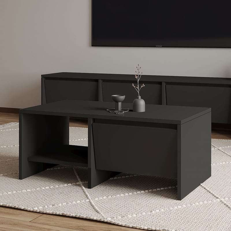 Crala sohvapöytä 90x35x45 cm - Antrasiitti - Huonekalut - Pöytä & ruokailuryhmä - Sohvapöytä