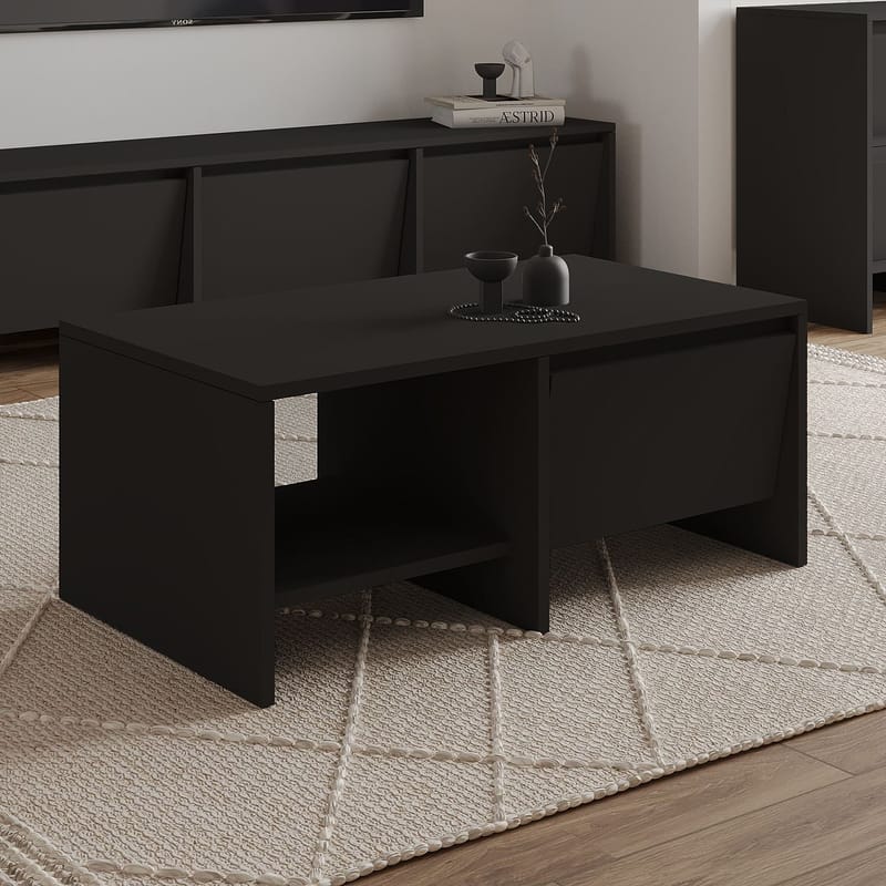 Crala sohvapöytä 90x35x45 cm - Musta - Huonekalut - Pöytä & ruokailuryhmä - Sohvapöytä