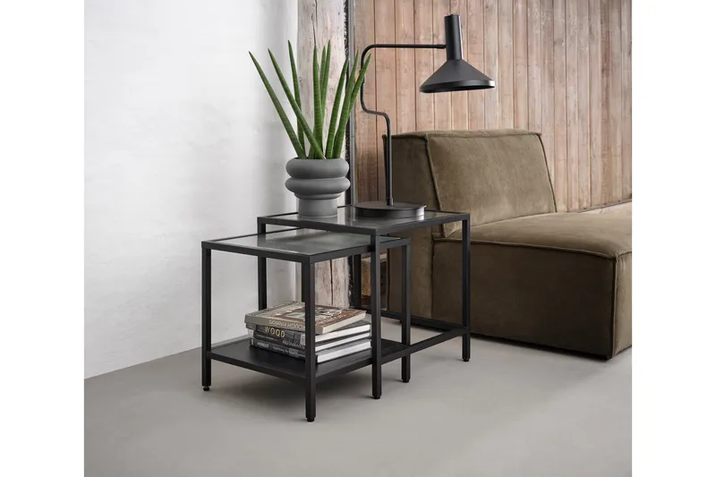 Cyan Sohvapöytä 50 cm - Musta - Huonekalut - Pöytä & ruokailuryhmä - Apupöytä & sivupöytä - Sarjapöytä