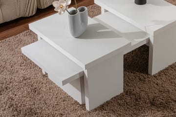Dabi Sohvapöytä 110x45 cm - Valkoinen - Huonekalut - Pöytä & ruokailuryhmä - Apupöytä & sivupöytä - Sarjapöytä