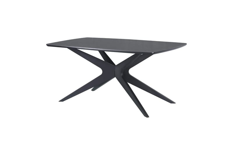 Dakona Ruokapöytä Suorakaiteen muotoinen 160x90 cm, Mustaa