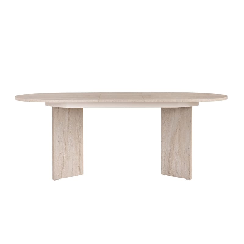 Dano Jatkettava ruokapöytä 160 cm - travertiini - Huonekalut - Pöytä & ruokailuryhmä - Ruokapöydät & keittiön pöydät