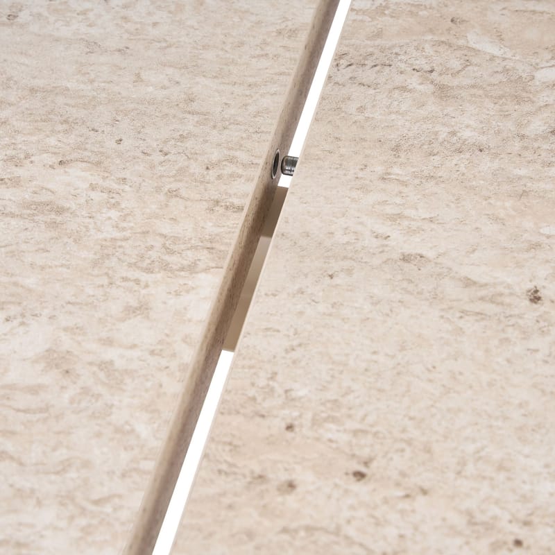 Dano Jatkettava ruokapöytä 160 cm - travertiini - Huonekalut - Pöytä & ruokailuryhmä - Ruokapöydät & keittiön pöydät