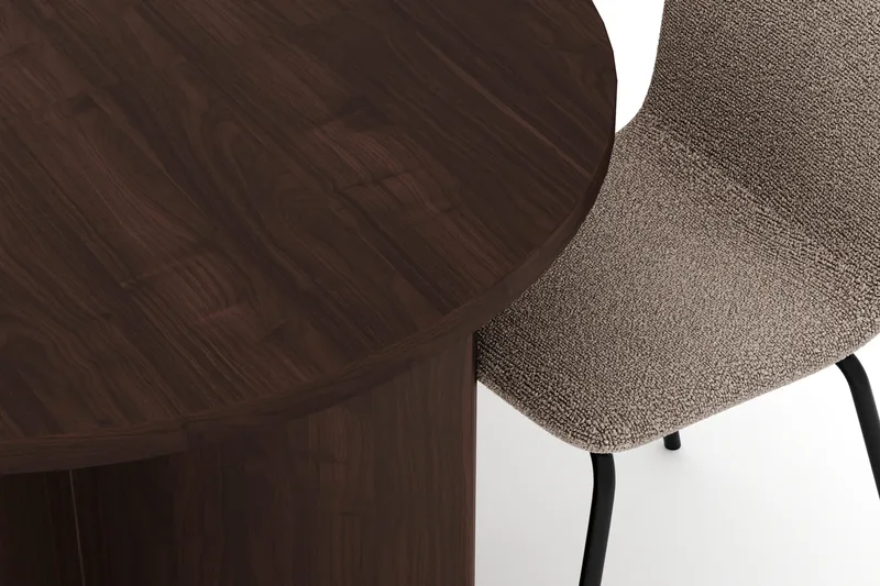 Dano Ruokapöytä 180 cm 6 Katy Ruokatuolit - Pähkinä / Greige - Huonekalut - Pöytä & ruokailuryhmä - Ruokailuryhmä