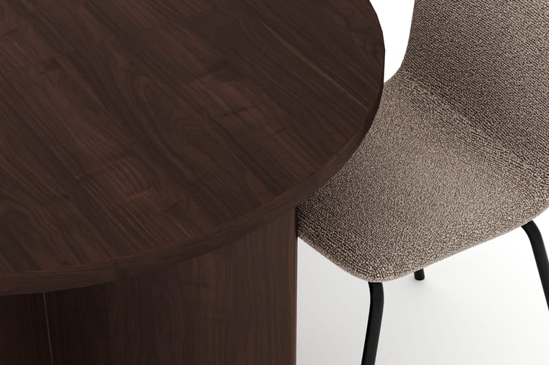 Dano Ruokapöytä 180 cm 6 Katy Ruokatuolit - Pähkinä / Greige - Huonekalut - Pöytä & ruokailuryhmä - Ruokailuryhmä